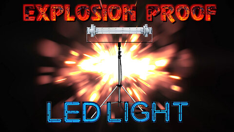 40W Explosion Proof LED Tripod Light - 3.5ft to 10ft