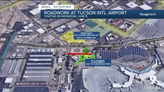 Roadwork begins at Tucson Airport Wednesday, June 15