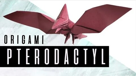 How to make an origami Pterodactyl by Tadashi Mori [TBT]