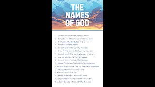 One Pilgrim's Musings - Names/Attributes of GOD series - YAHWEH