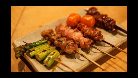 Grilled Fallopian tubes and Ovaries? Only in Japan - Toritama Yakitori Restaurant in Tokyo Japan
