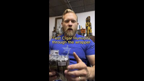 Testing cigar humidity through wrapper!