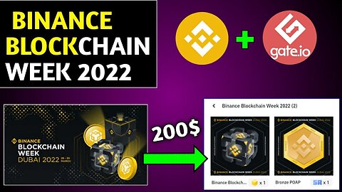 Binance Blockchain Week Dubai 2022 Gateio Free NFT🔥 BinanceBlockchainWeekDubai2022 binancenft