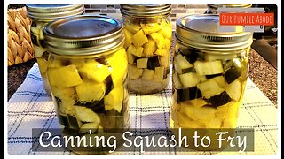 Canning Squash to Fry