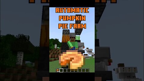 I made an Automatic Pumpkin Pie using 1.21 Crafter #minecraft #autocraft #minecraftfarm