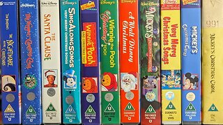 Walt Disney Christmas VHS Tapes