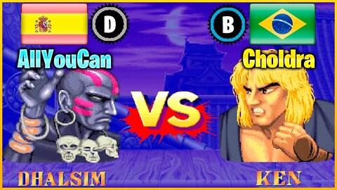 Street Fighter II': Champion Edition (AllYouCan Vs. Choldra) [Spain Vs. Brazil]