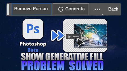 PHOTOSHOP GENERATIVE FILL NOT SHOWING UP FIX (Easy Tutorial) | Generative Fill NOT SHOWING Fix |