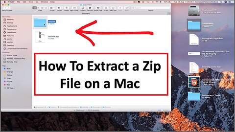 How To EXTRACT a Zip File on a Mac - Basic Tutorial | New