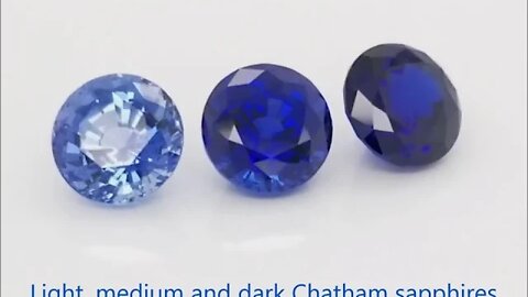 Chatham Created Blue Sapphires: Lab grown blue sapphires
