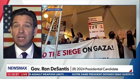 Gov. Ron Desantis talks war against Israel