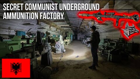 Machine gun, explosives and bullets in a secret underground factory
