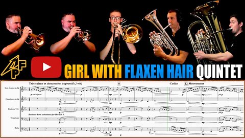 Debussy "The Girl with the Flaxen Hair" Brass Quintet. Play Along!