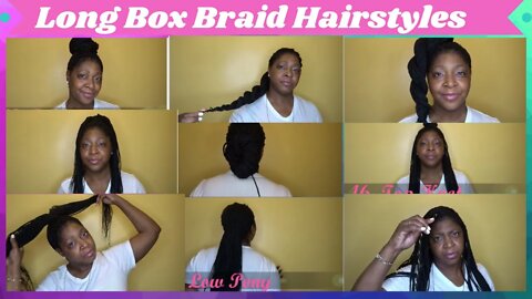 Hair Braiding 22 Ways To Style Long Goddess Box Braids