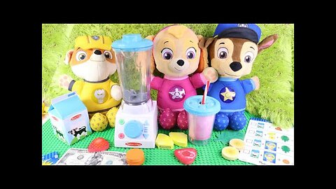 Paw Patrol Pups Skye and Chase Smoother Maker Pretend Play Set