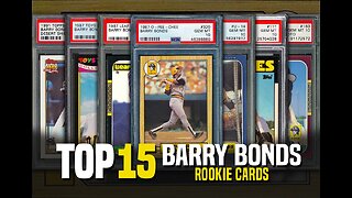 Top 13 Barry Bonds Rookie Cards Recently Sold - Which Barry Bonds RC is the Best? 👀 🙌 #sportscards