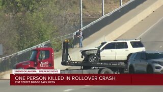Deadly rollover crash on Tulsa bridge