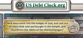 10/16/2023 - Part 1: USDebtClock hinted Israel attack! It is Biblical! Walk in Faith!