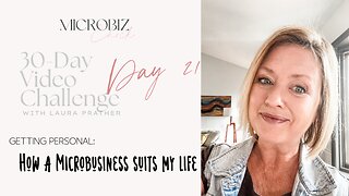 30-Day Video Challenge, Day 21: How a Microbusiness suits my life