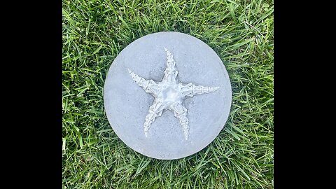 Starfish Cement Stepping Stone | Concrete Starfish decorative Stone Stepping Stone | HANDMADE | JLK
