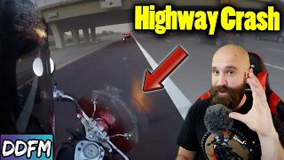Just One Distraction Can Cause A HUGE Problem (Motorcycle Braking Crash)