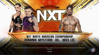 NXT Dominik Mysterio vs Wes Lee for the NXT North American Championship