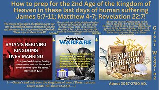 How to prep for the second coming of the Lord Matt 4-7.
