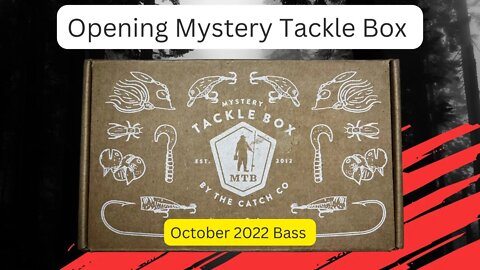 Opening mystery tackle box by the catch co