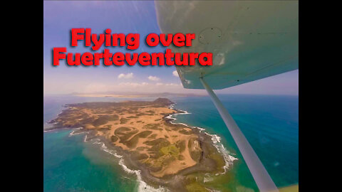 ultralights flight over the north of Fuerteventura in Canary Islands - Italian intro