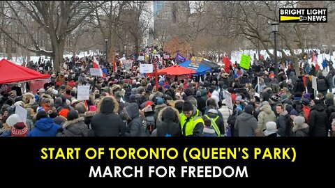 TORONTO MARCH FOR FREEDOM START (QUEEN'S PARK)