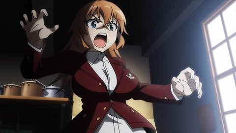 Strike Witches: Road to Berlin - Shirley busted