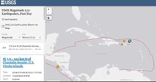 Virgin Islands Cluster Earthquakes after Jan 29th M6.8 Flare