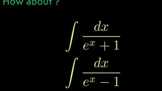 Integral of 1/(e^x+1) and integral of 1/(e^x-1)