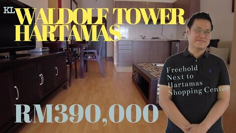 Waldolf Tower 480sf for RM390,000 at Sri Hartamas, FREEHOLD Studio Apartment Kuala Lumpur