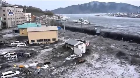 Most Horrific Monster Tsunami Caught On Camera | Natural Disasters