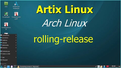 Artix Linux rolling-release. A Arte do Linux. Simples. Rápido. Livre do Systemd.