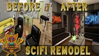 House Flipper Gameplay – Remodeled “The One To Flip” House into Scifi Theme
