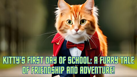 Kitty's First Day of School A Furry Tale of Friendship and Adventure!