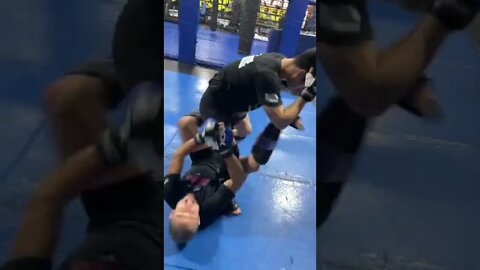 Takedown to heel hook