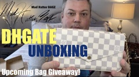 BOUGIE ON A BUDGET! DHGATE UNBOXING & REVIEW! LV Felicie Pochette Damier Azur