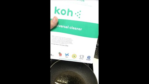 Testing KOH cleaning liquid 1 of 3