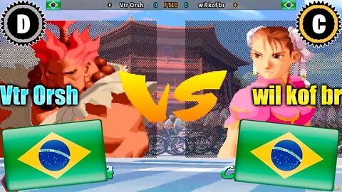 Street Fighter Alpha 2 (Vtr Orsh Vs. wil kof br) [Brazil Vs. Brazil]