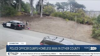 Police officer dumps homeless man in a different county