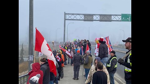 Freedom Convoy January 28 2021 McCallum Overpass Abbotsford B.C