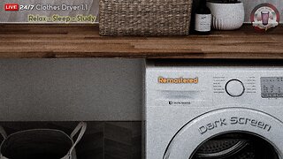 🔴🧺🌙 Laundry Lullaby: Relaxing Dryer Sounds for Deep Sleep and Stress Relief
