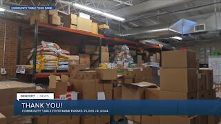 Community Table Food Bank surpasses 25,000 lb. goal