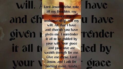 Prayer of Dedication of oneself to Jesus #catholicprayer #prayer #pray #prayers