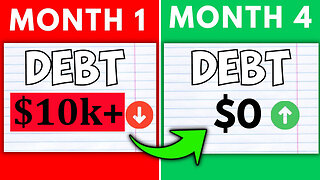 The EASIEST Way to Get Out Of Debt Over $10k (Even On A Low Income)