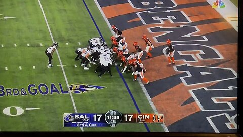 Bengals 98 yard fumble return vs Ravens 1/16/2023.