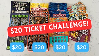 $20 Challenge! $80 Session with groups of $20! Idaho lottery Scratch off FUN!